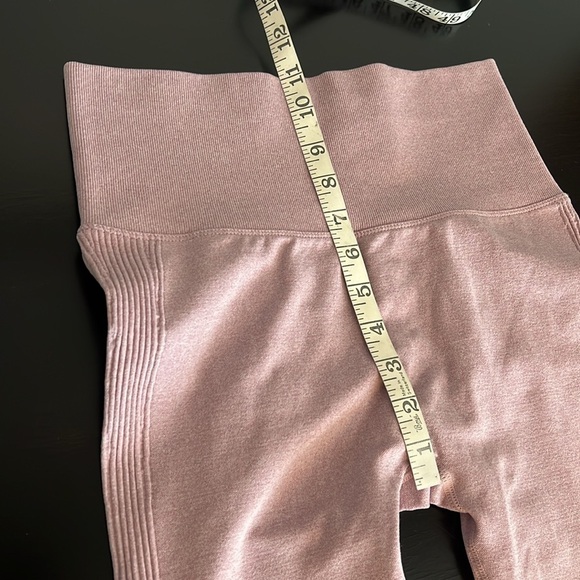 Scrunch back butt lift squat approved leggings, blush pink, high compression, M - Picture 6 of 12